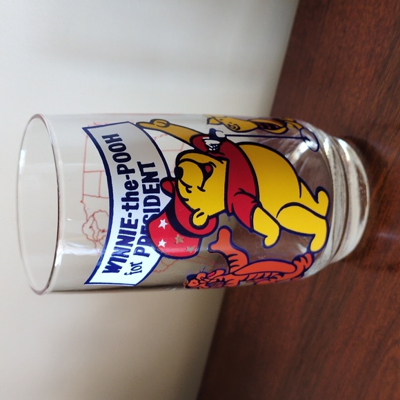 Disney Other - Vintage Winnie the Pooh for President glass Tigger Piglet Disney Sears